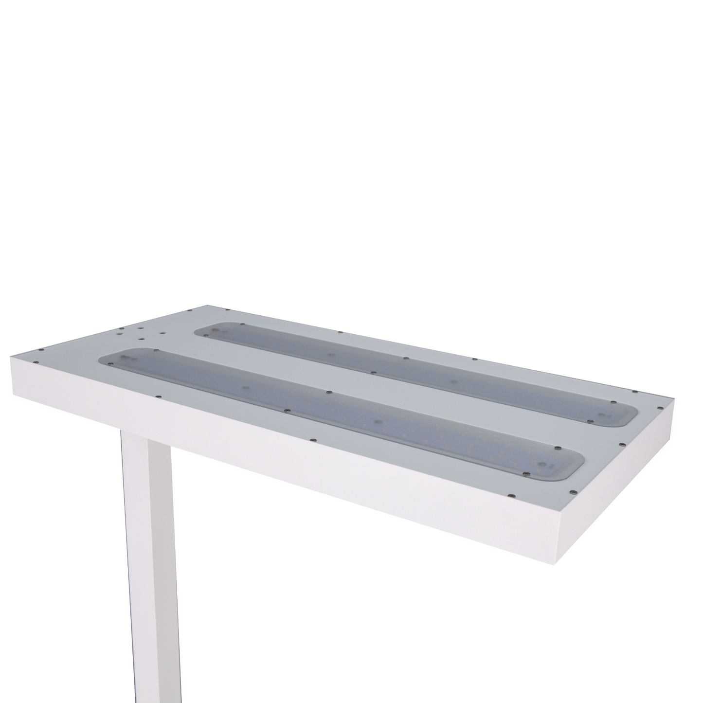 Moderne LED-Stehleuchte mit Uplight & Downlight – dimmbar & augenschonend in Weiß