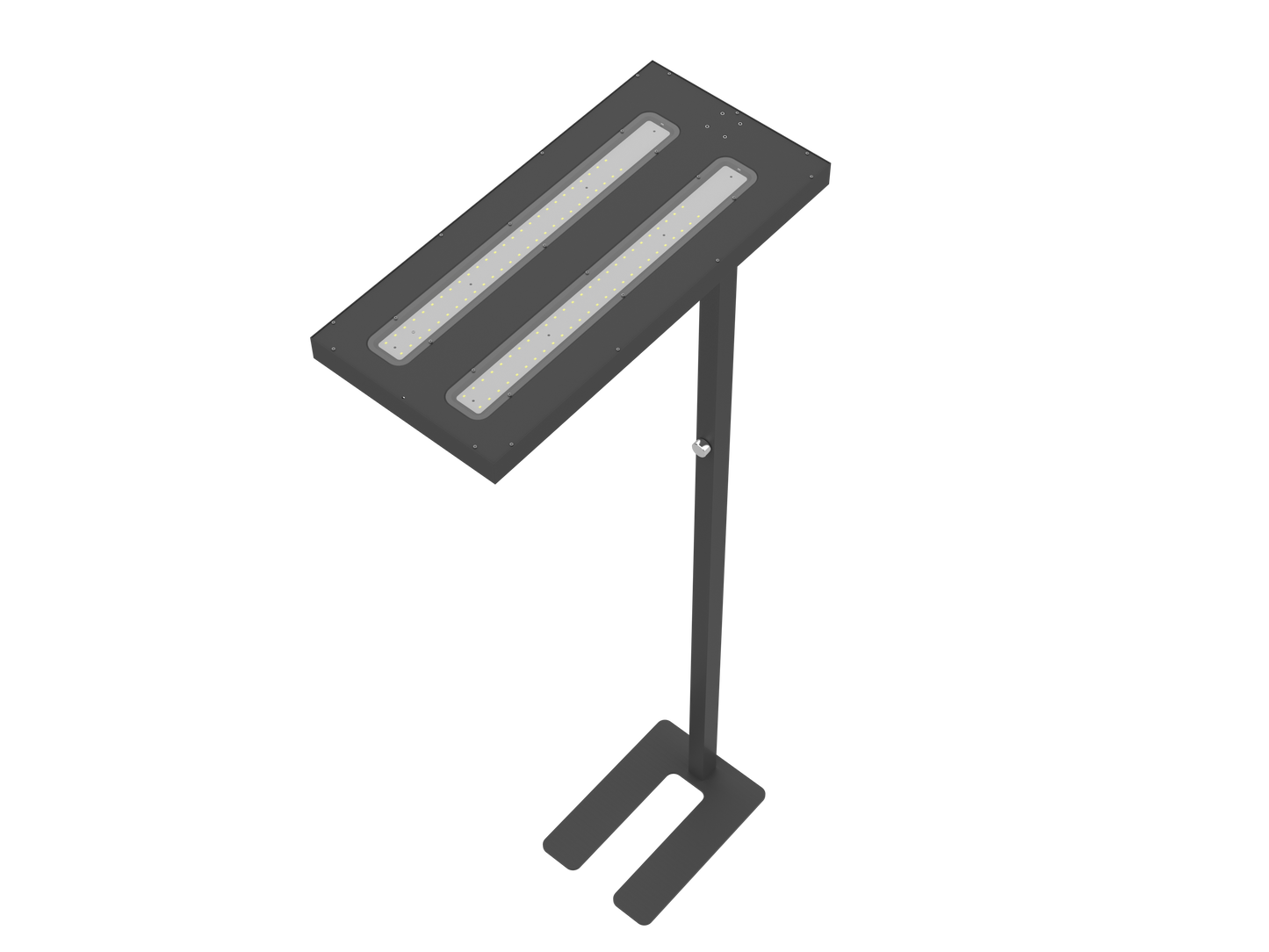 Moderne LED-Stehleuchte mit Uplight & Downlight – dimmbar & augenschonend in Schwarz